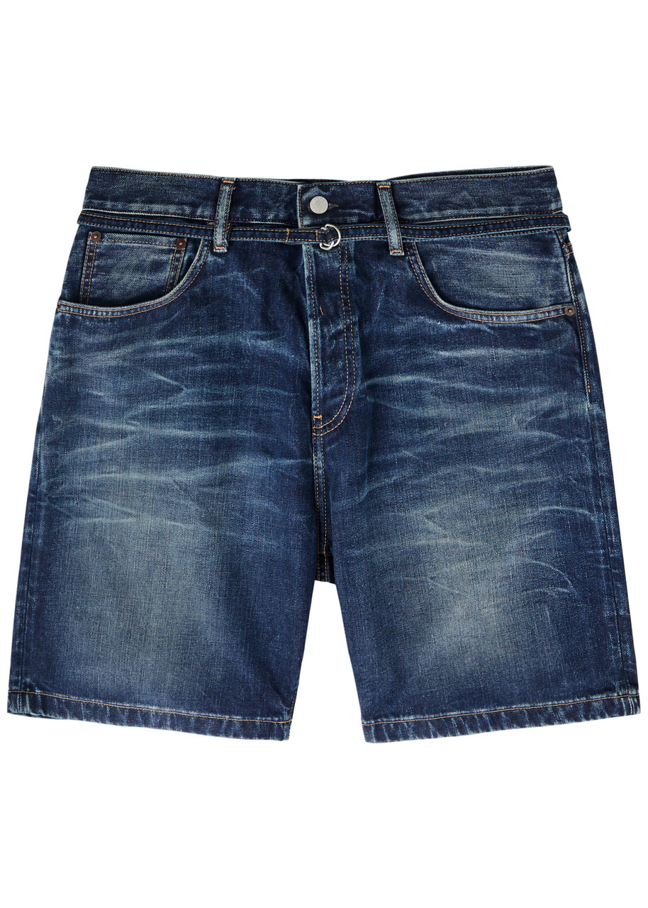 Roland belted denim shorts - 1