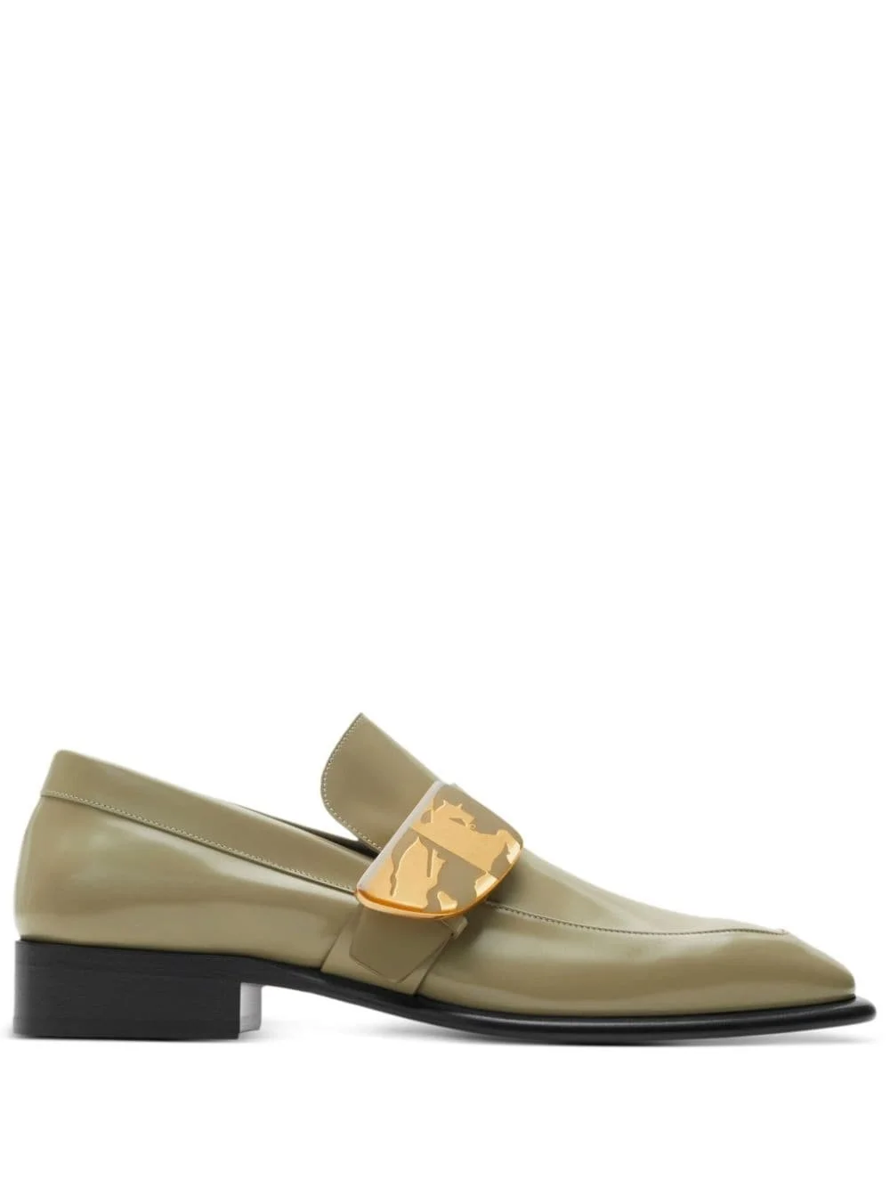 Shield leather loafers - 1