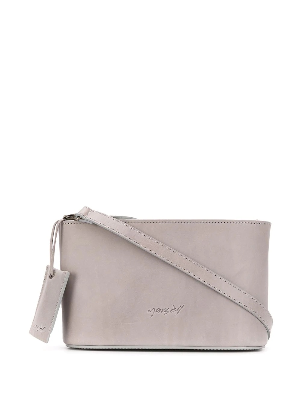 embossed top handle crossbody bag - 6