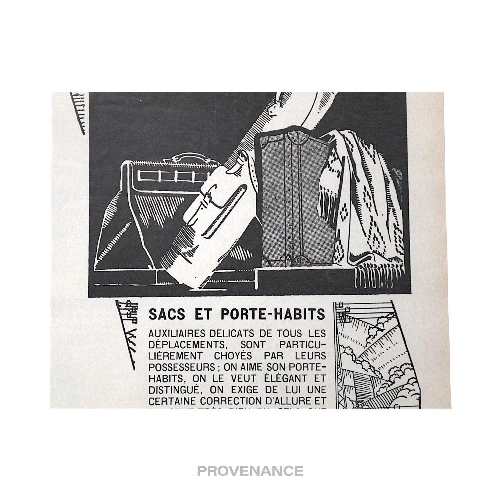 Louis Vuitton Antique Vintage Newsprint Ad - Bags Luggage - 5