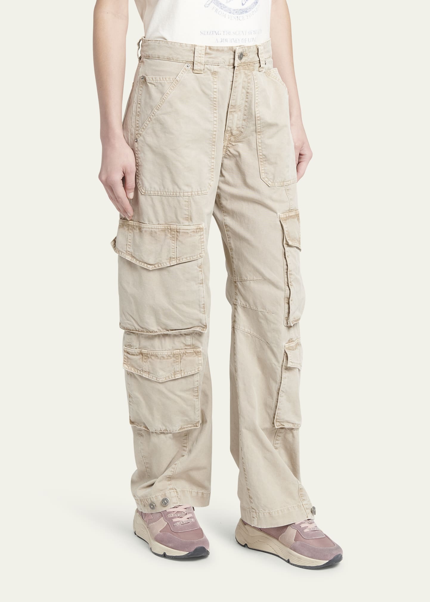 Journey Garment-Dyed Cargo Pants - 4