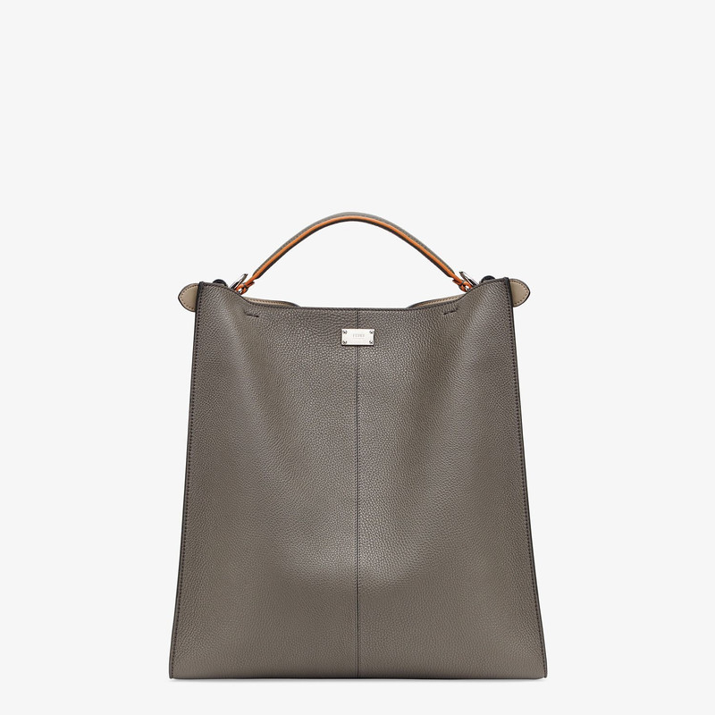 Gray leather bag 4