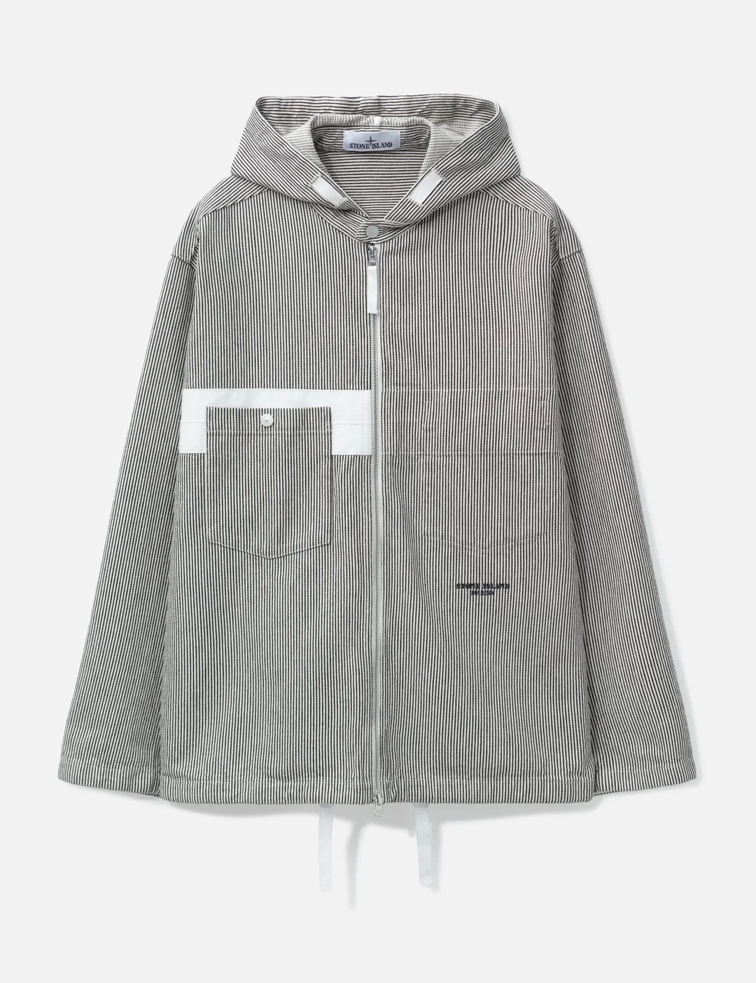 MARINA HOODED STRIPE SHIRT - 1