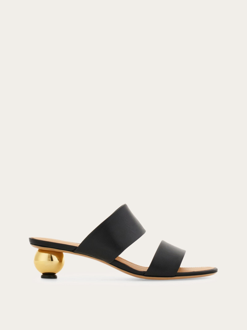 Sandal with bauble heel detail 1