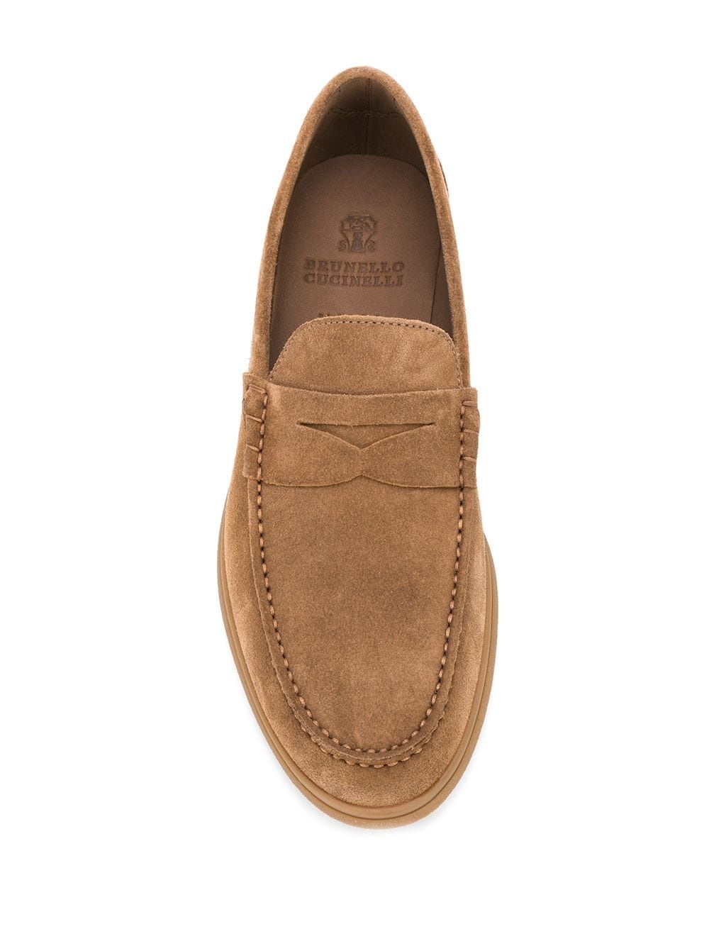 suede penny loafers - 4