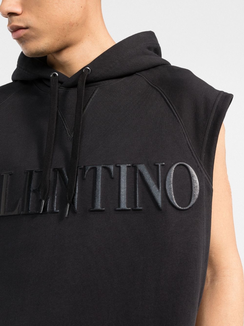 logo-print sleeveless hoodie - 5