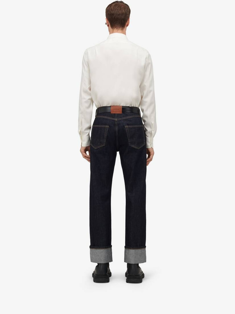 Men's Frogging Shirt in Ivory 4