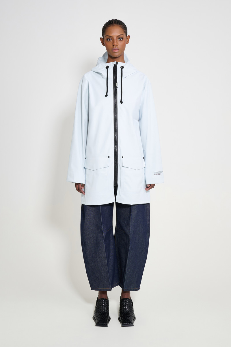 Stockholm Patch Raincoat Frost Grey 1