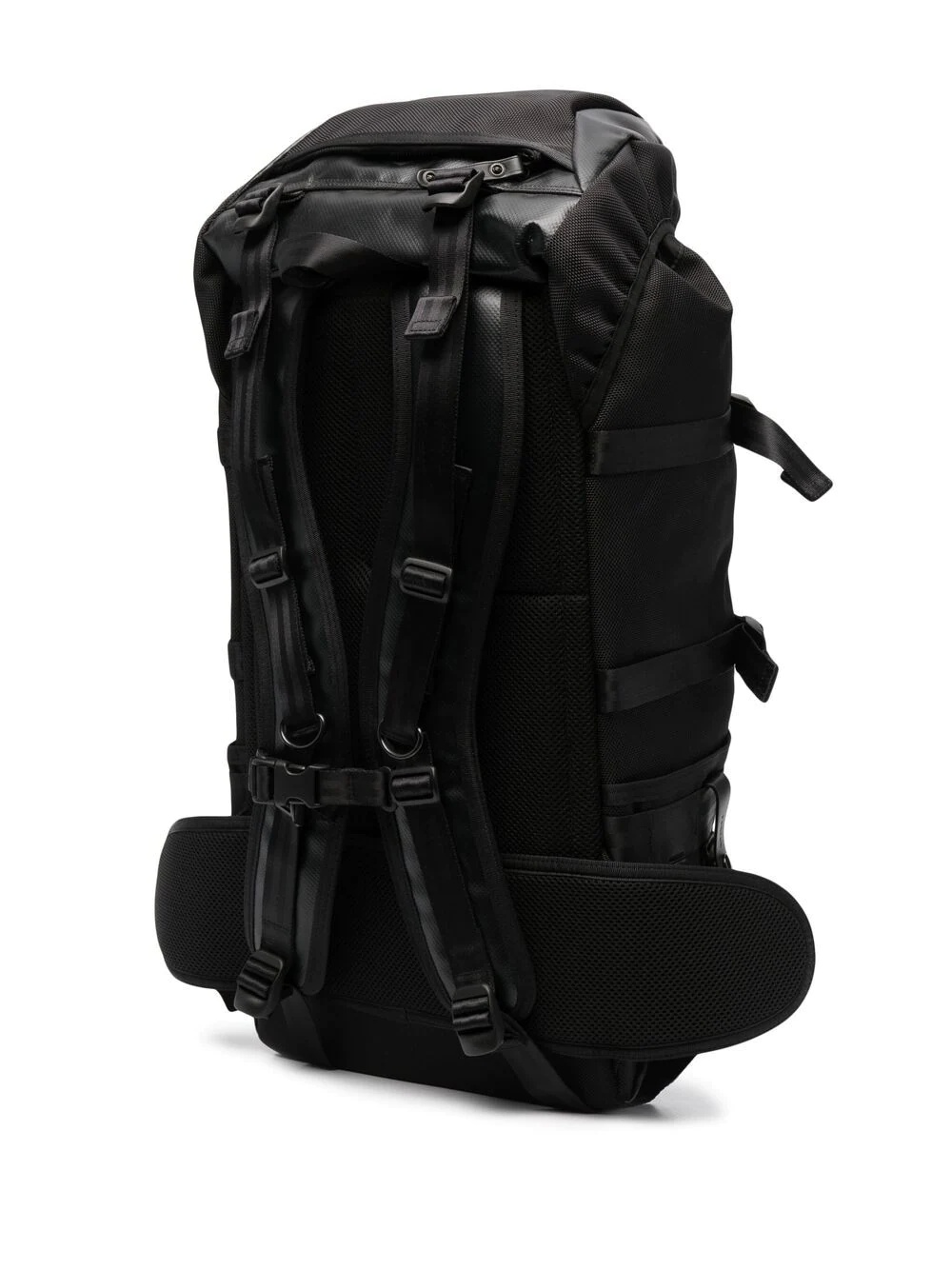 logo patch buckled backpack - 3