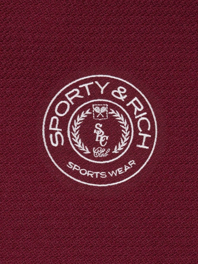 Sporty & Rich logo embroidered varsity jacket outlook