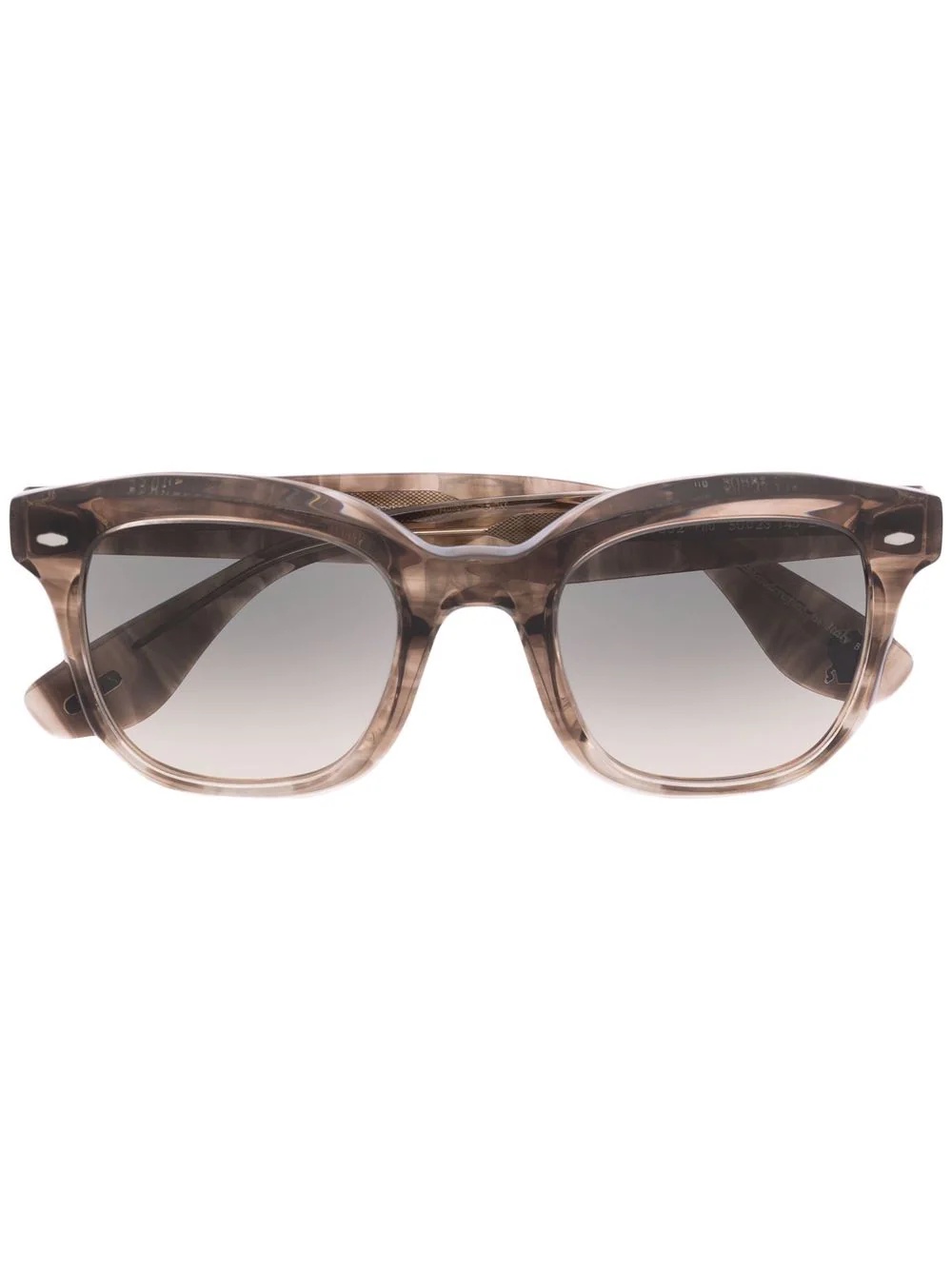 transparent square-frame sunglasses - 1