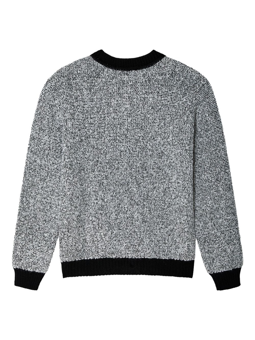 contrast-trim bouclé cardigan - 2