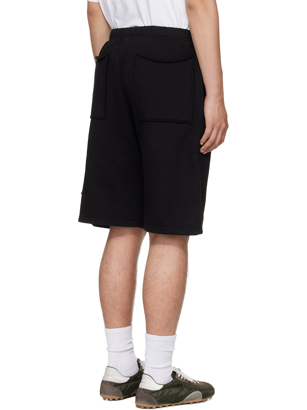 Black Heavyweight Utility Shorts - 3
