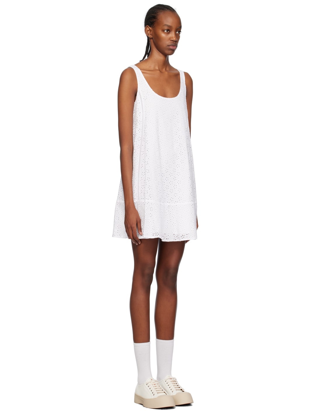 White Patch Minidress - 2