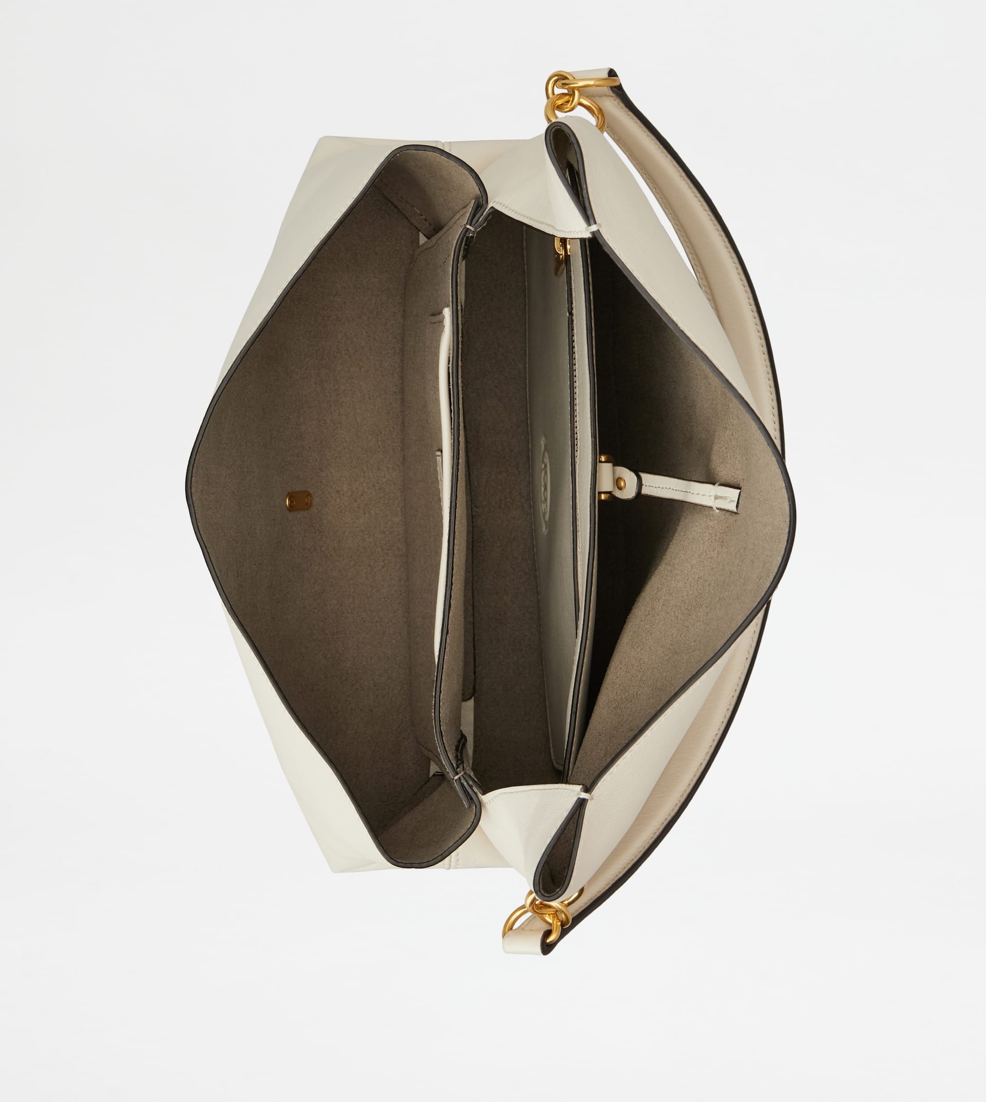 FLAP BAG IN LEATHER MINI - WHITE - 6