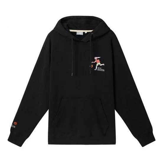 (WMNS) New Balance x Zero Per Zero Basketball Printed Hoodie 'Black' NCA47112-BK - 1