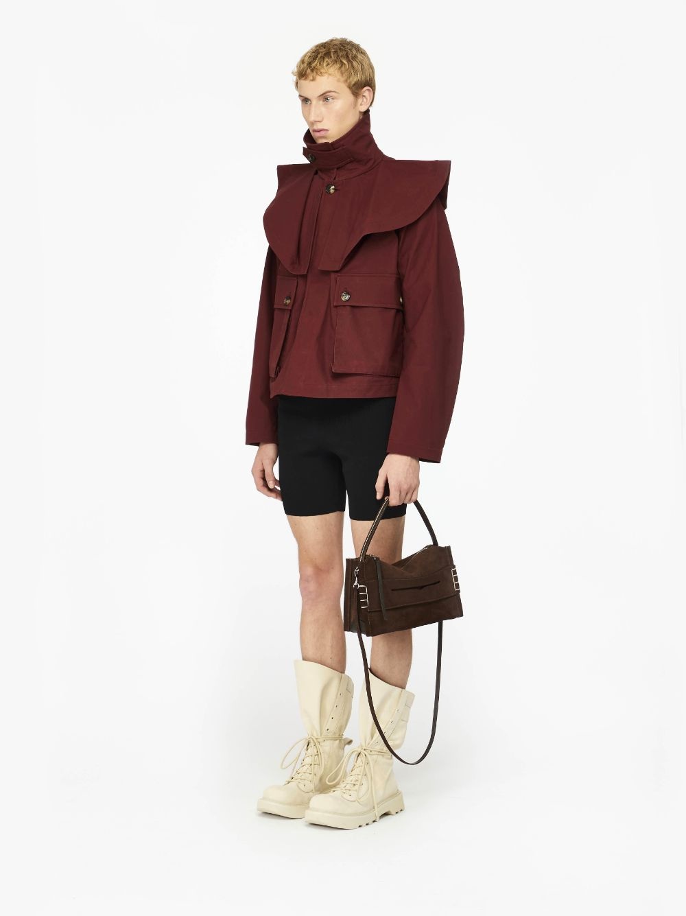 OVERSIZED COLLAR TRENCH JACKET - 4