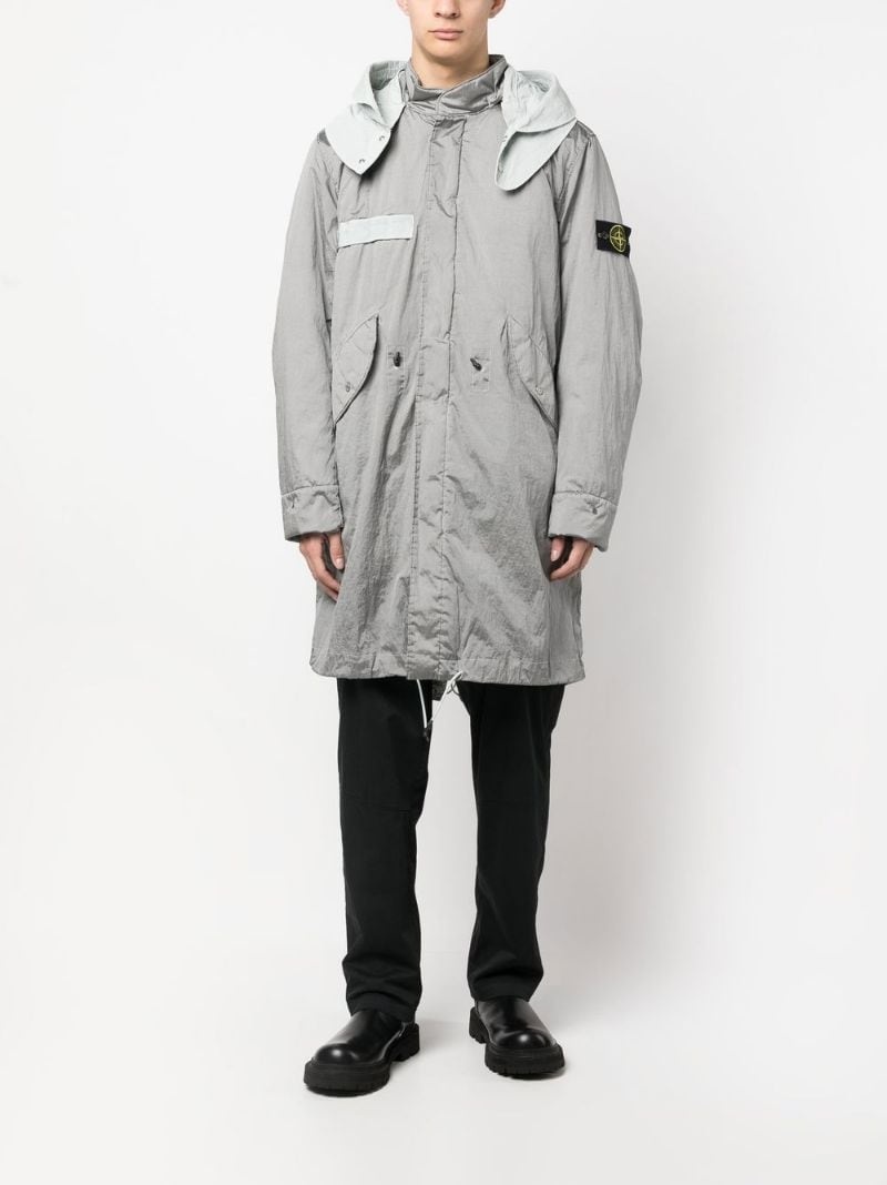 Stone Island zip-up parka jacket farfetch REVERSIBLE