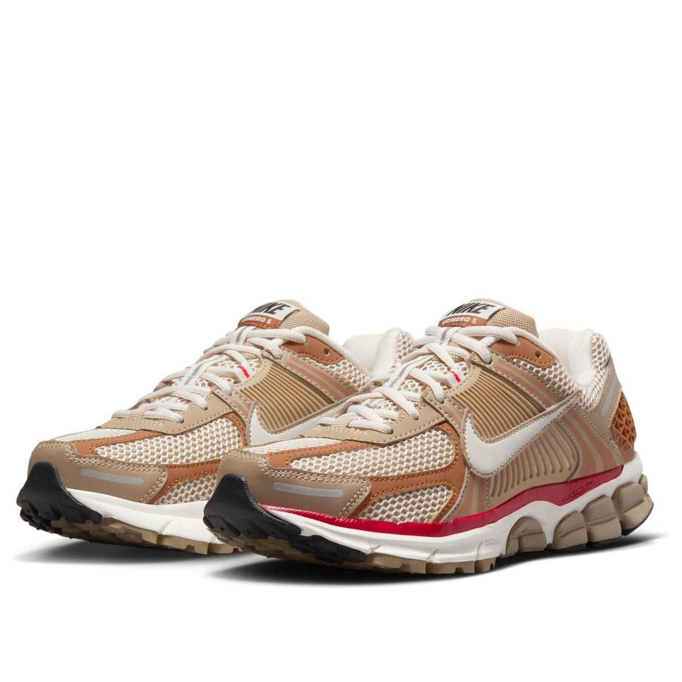 (WMNS) Nike Air Zoom Vomero 5 'Khaki Fire Red' HV0826-247 - 3