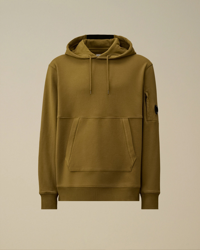 Diagonal Raised Fleece Hooded Lens Sweatshirt 1