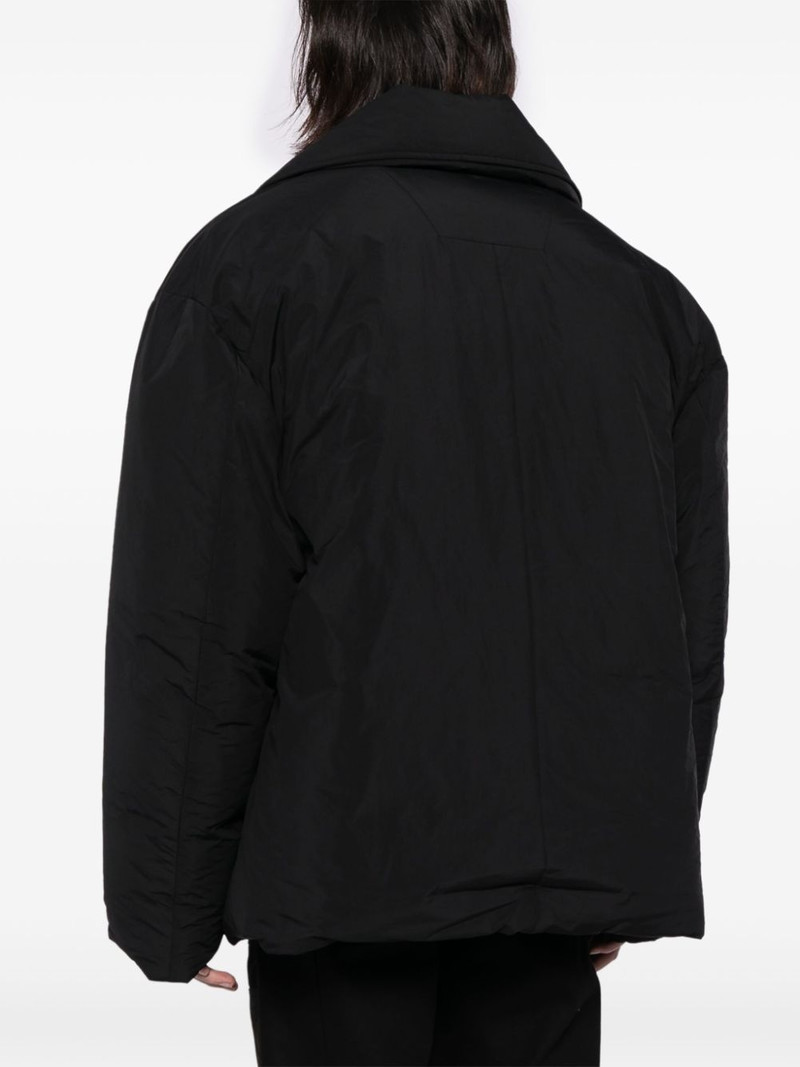 notched-lapels padded jacket 4