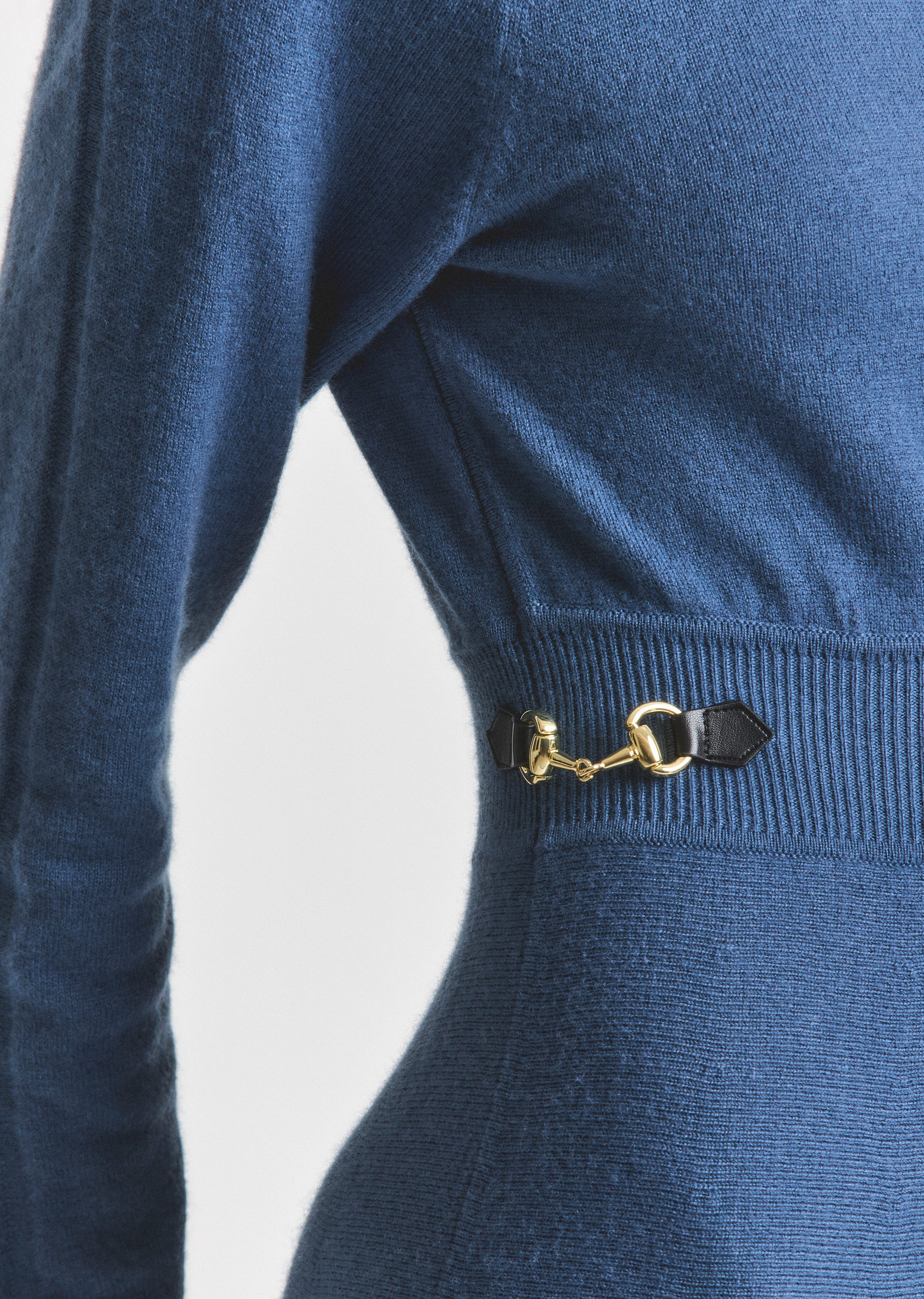 BECKY RAGLAN HORSEBIT SWEATER DRESS - 4