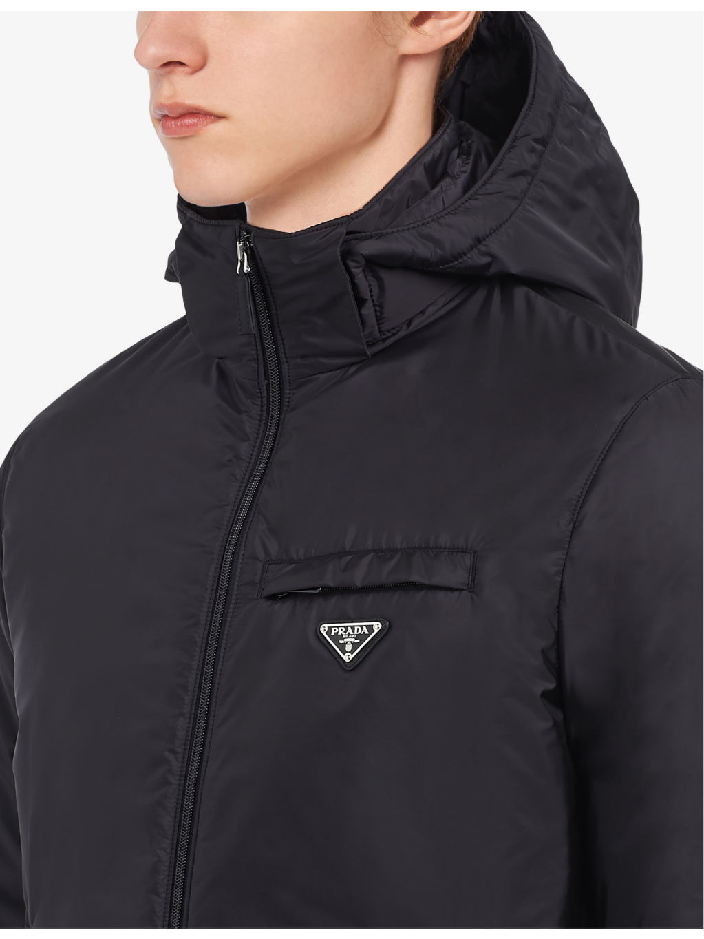Re-Nylon padded recycled-nylon hooded jacket - 5