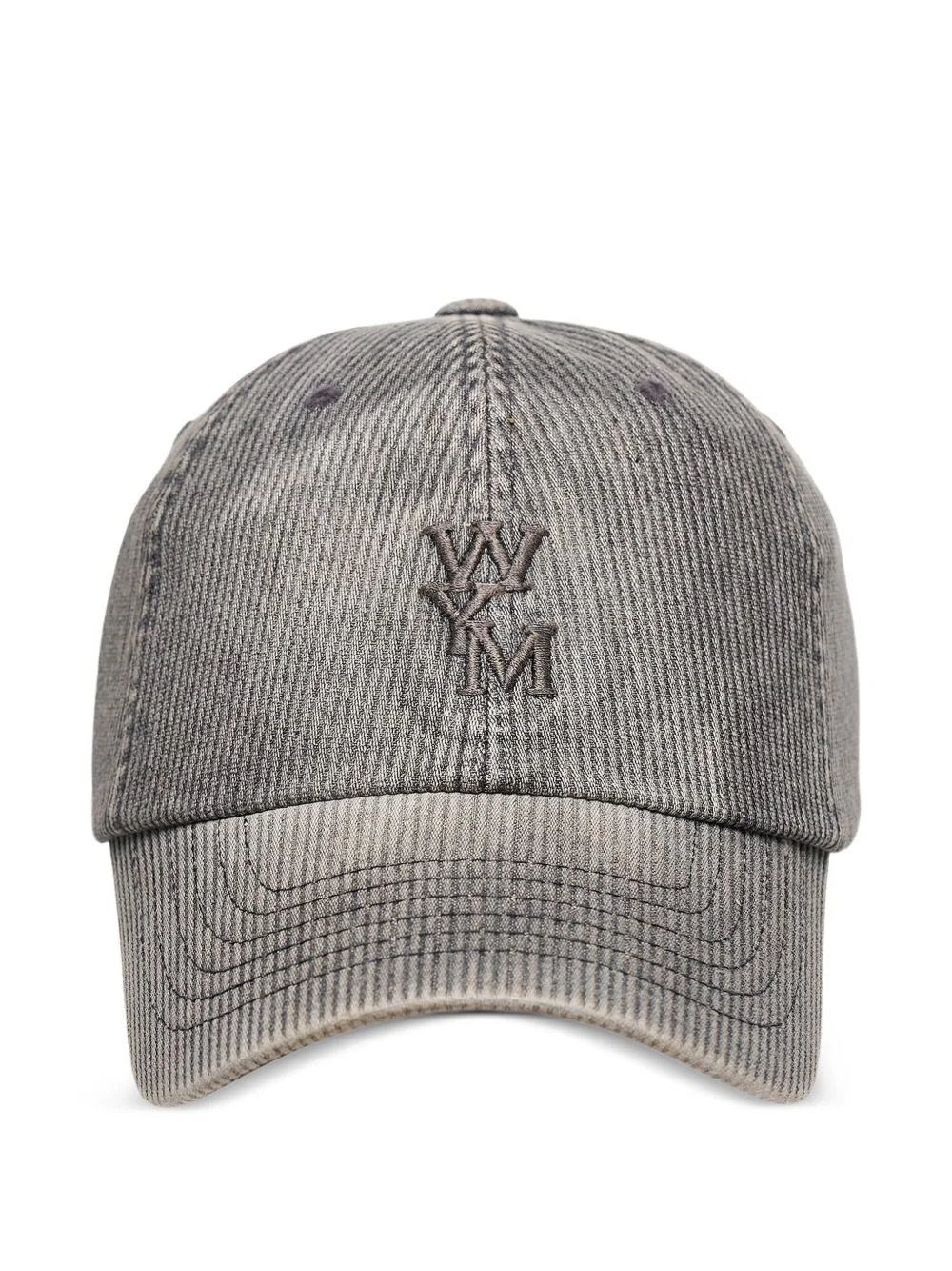 logo-embroidered corduroy baseball cap - 1