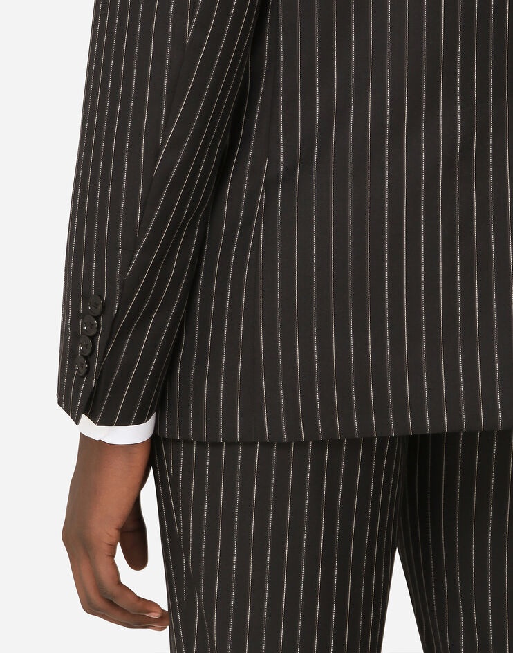 Pinstripe wool Martini-fit suit - 7