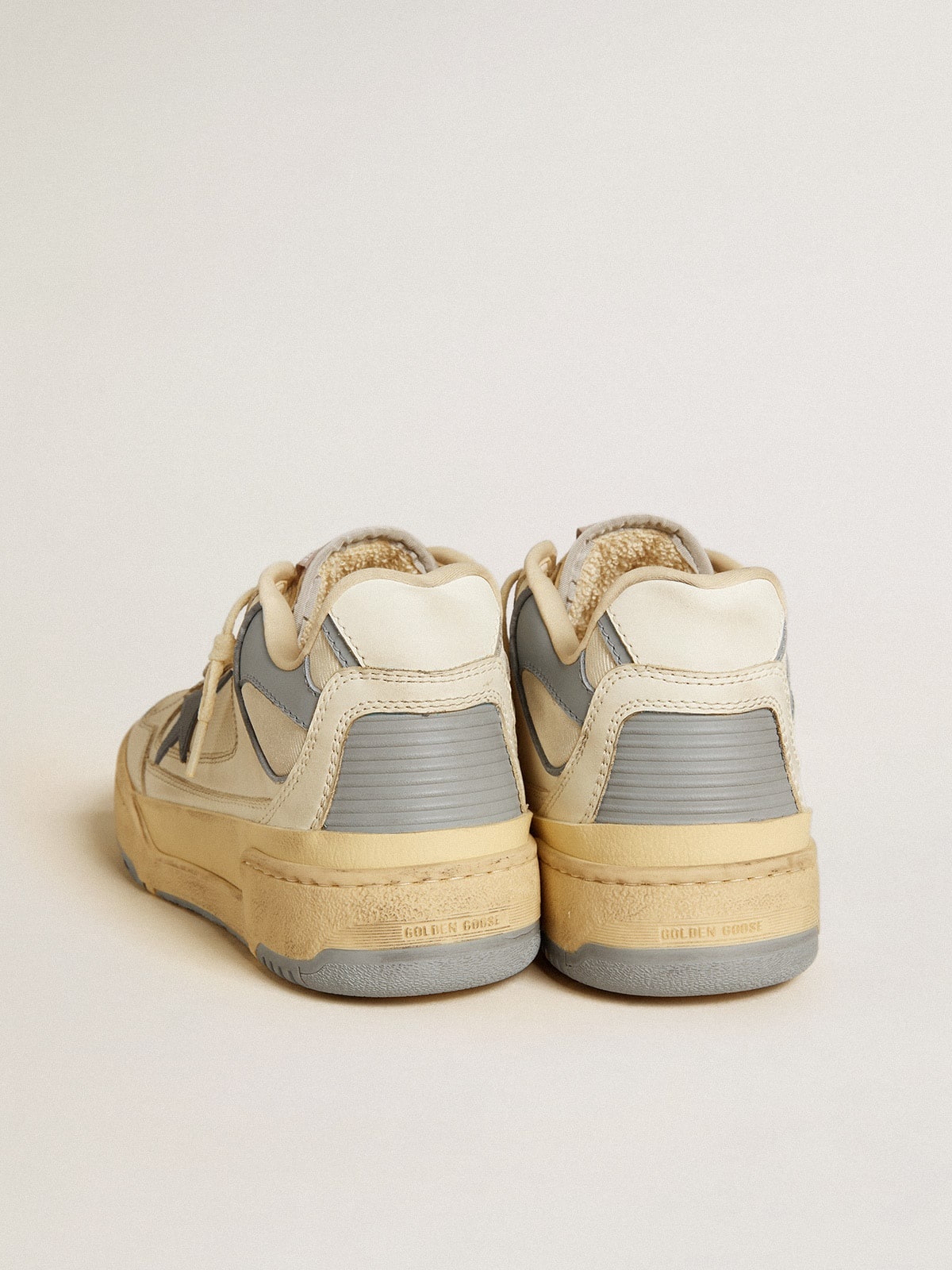 Men's Forty2 with gray TPU star and white leather heel tab - 5