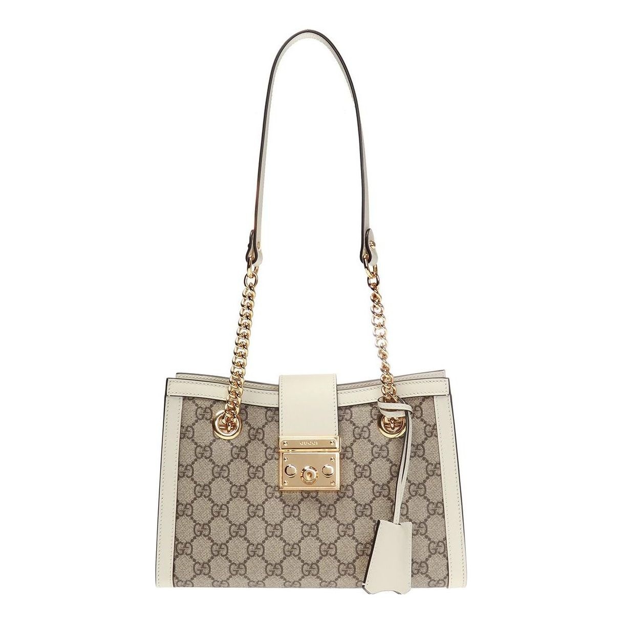GUCCI (WMNS) Gucci Padlock Metallic Logo Canvas Chain