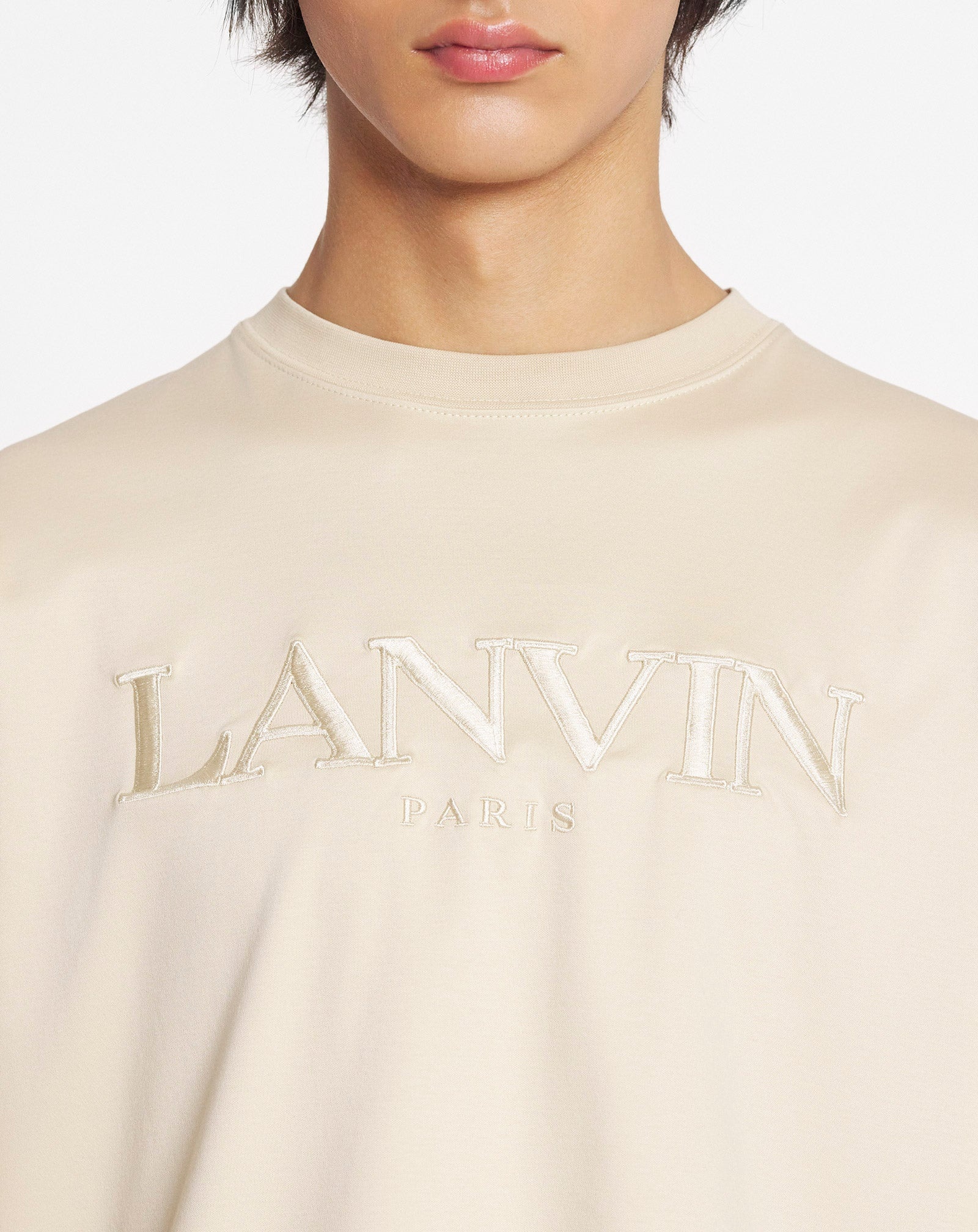 CLASSIC LANVIN PARIS EMBROIDERED T-SHIRT - 5
