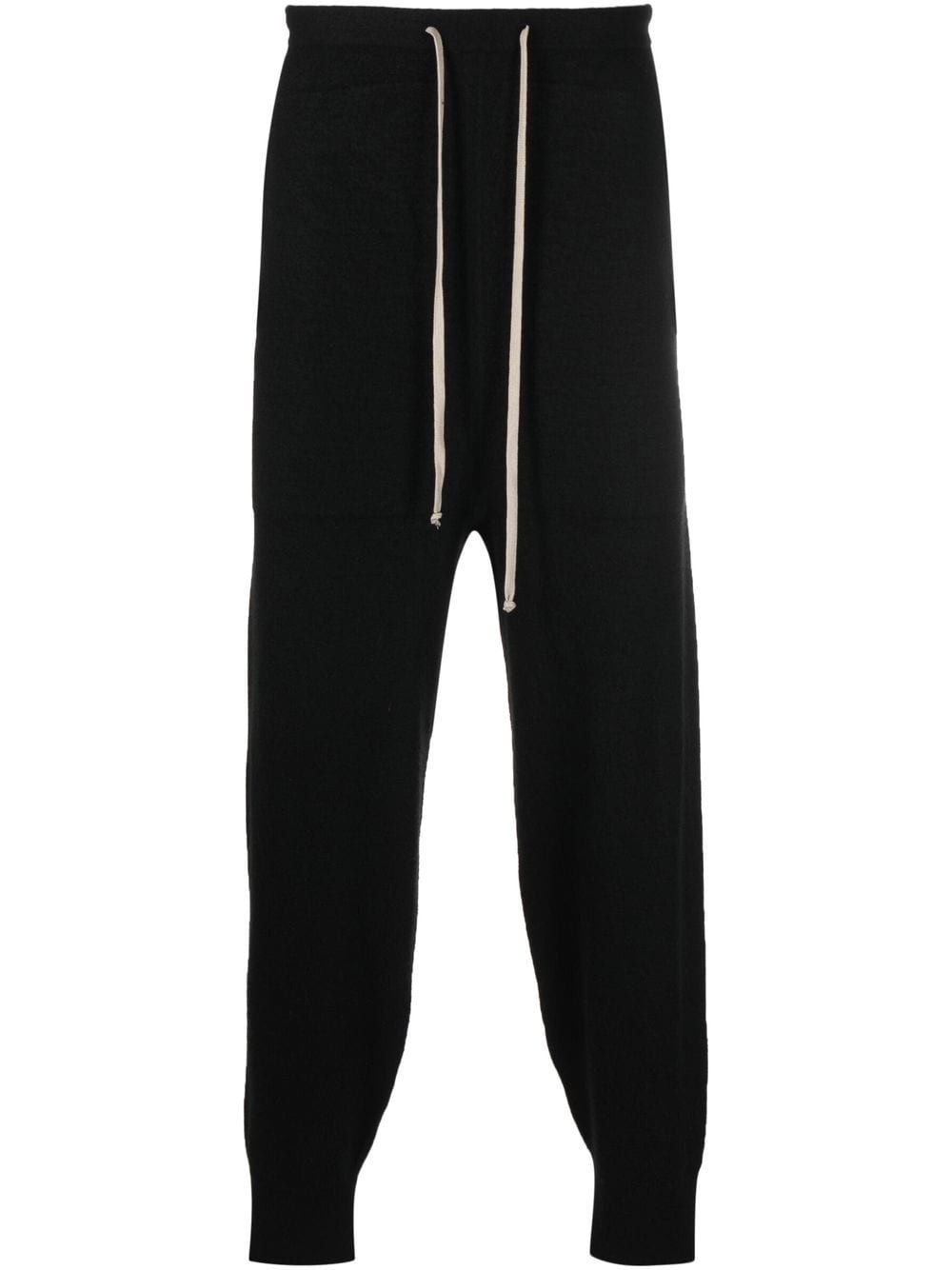 drawstring-waist cashmere track pants - 1