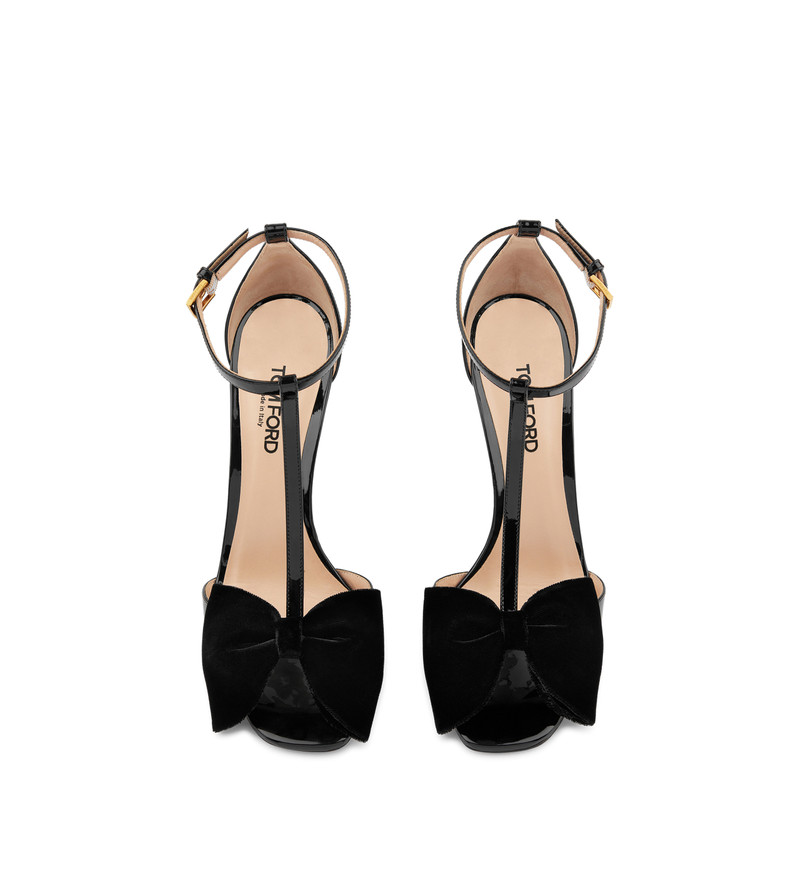PATENT LEATHER 과 VELVET BRIGITTE SANDAL 4