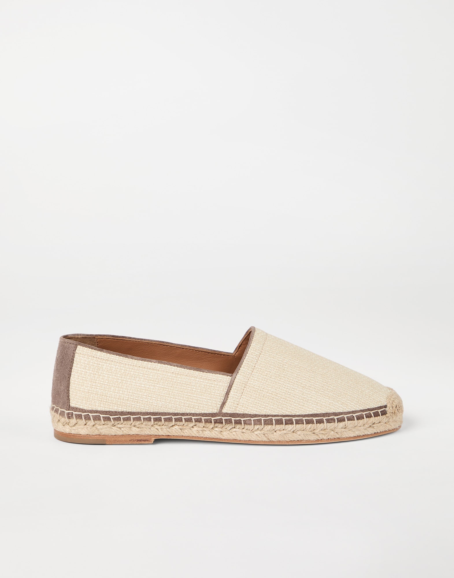 Techno raffia espadrilles with piping - 5