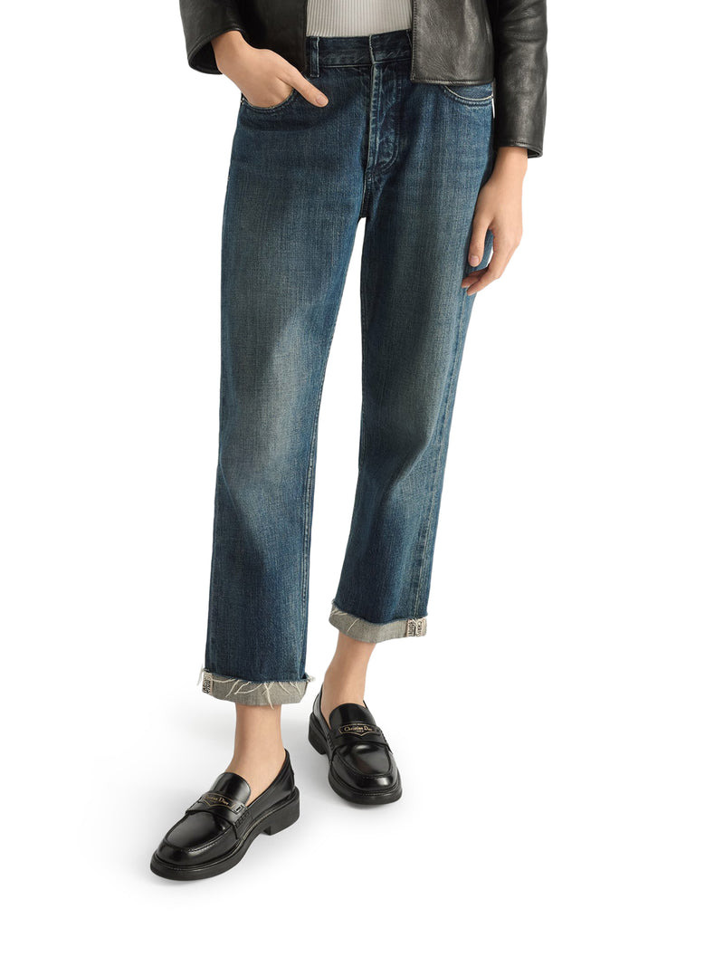 Christian Dior Women Boyfriend Jeans In Blue Denim - 3