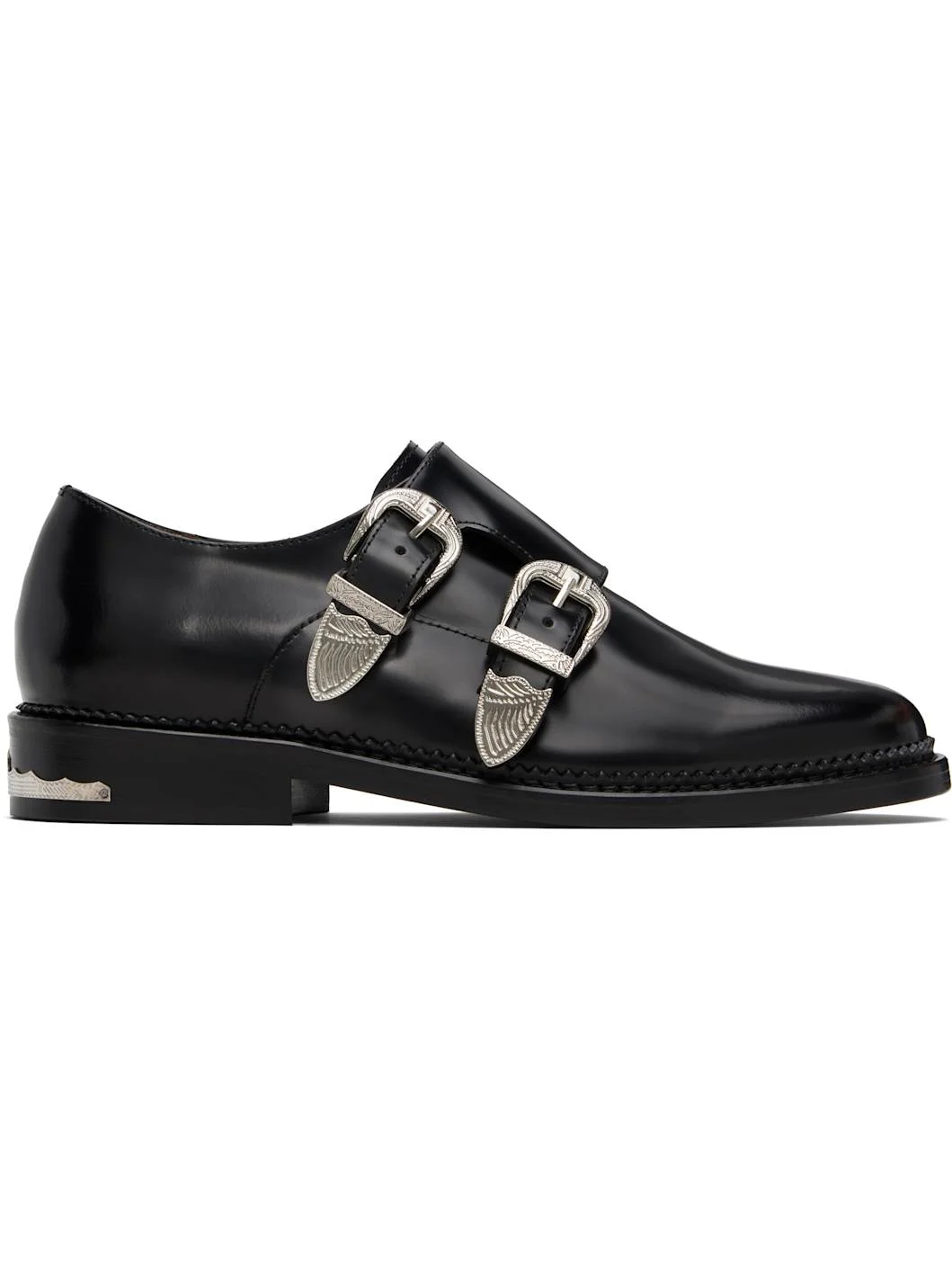 Black Double Monkstraps - 1