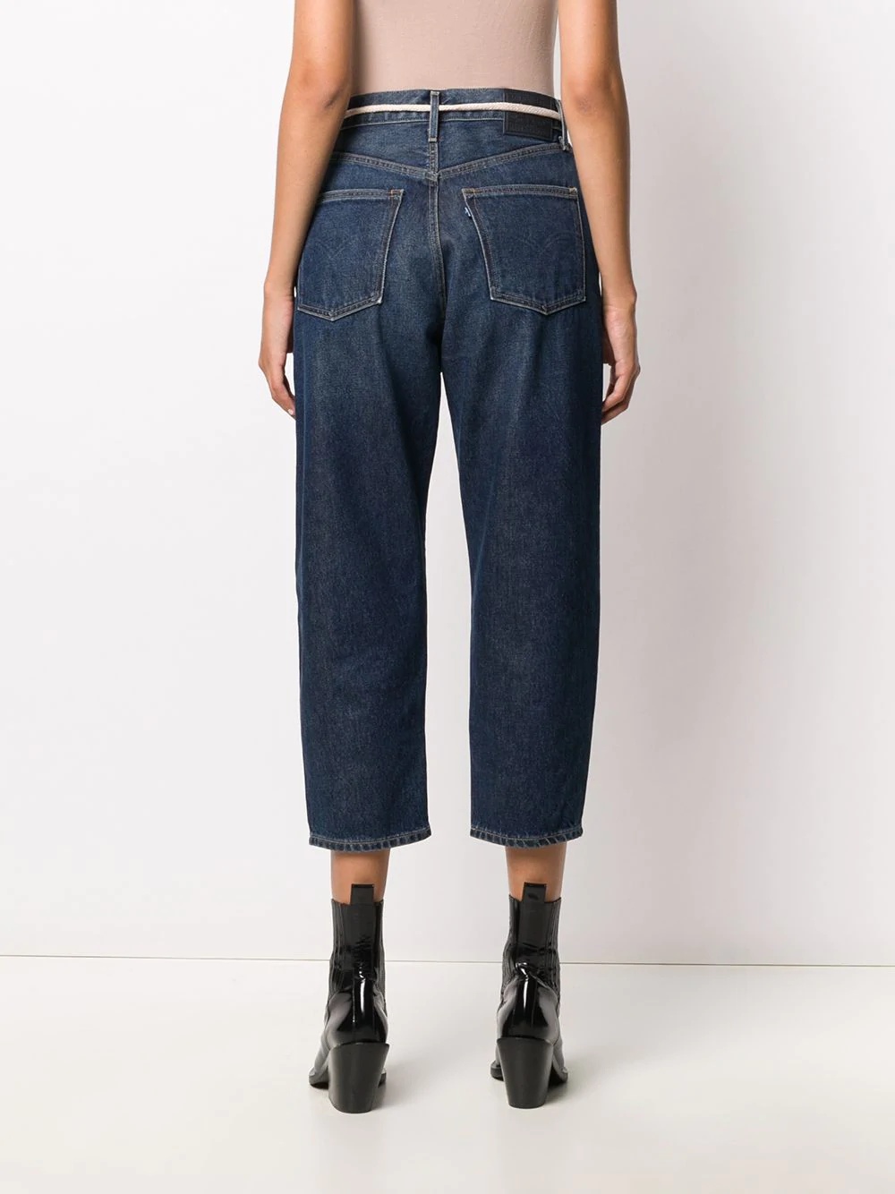 tie-waist jeans - 4