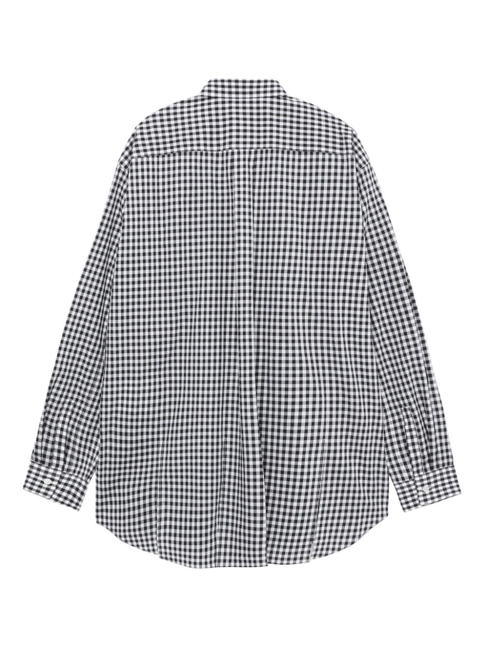 gingham-print cotton T-shirt - 6