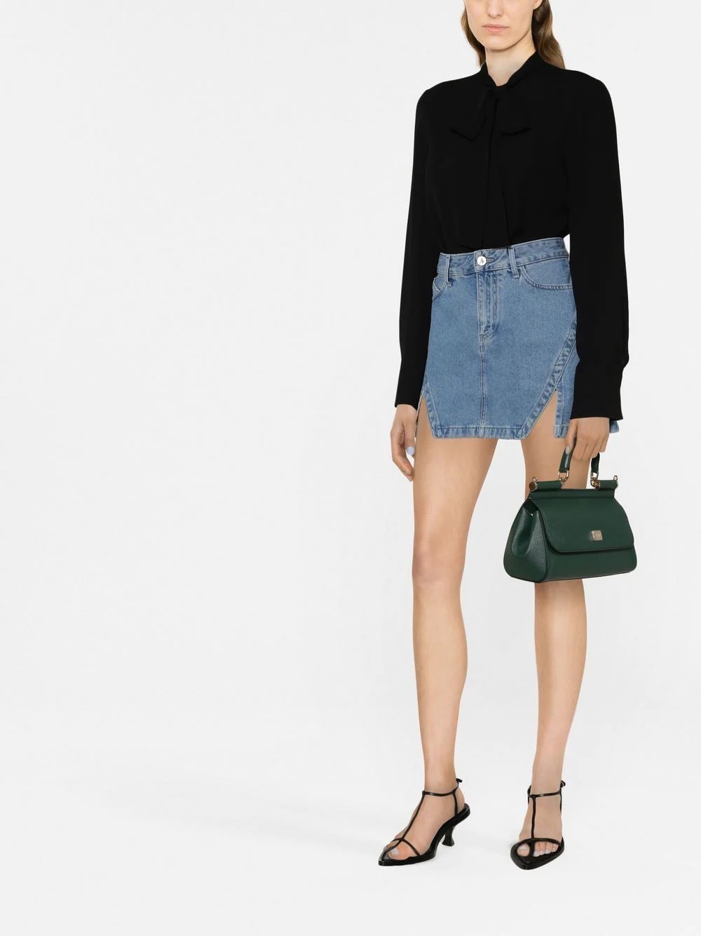 long-sleeve silk shirt - 2