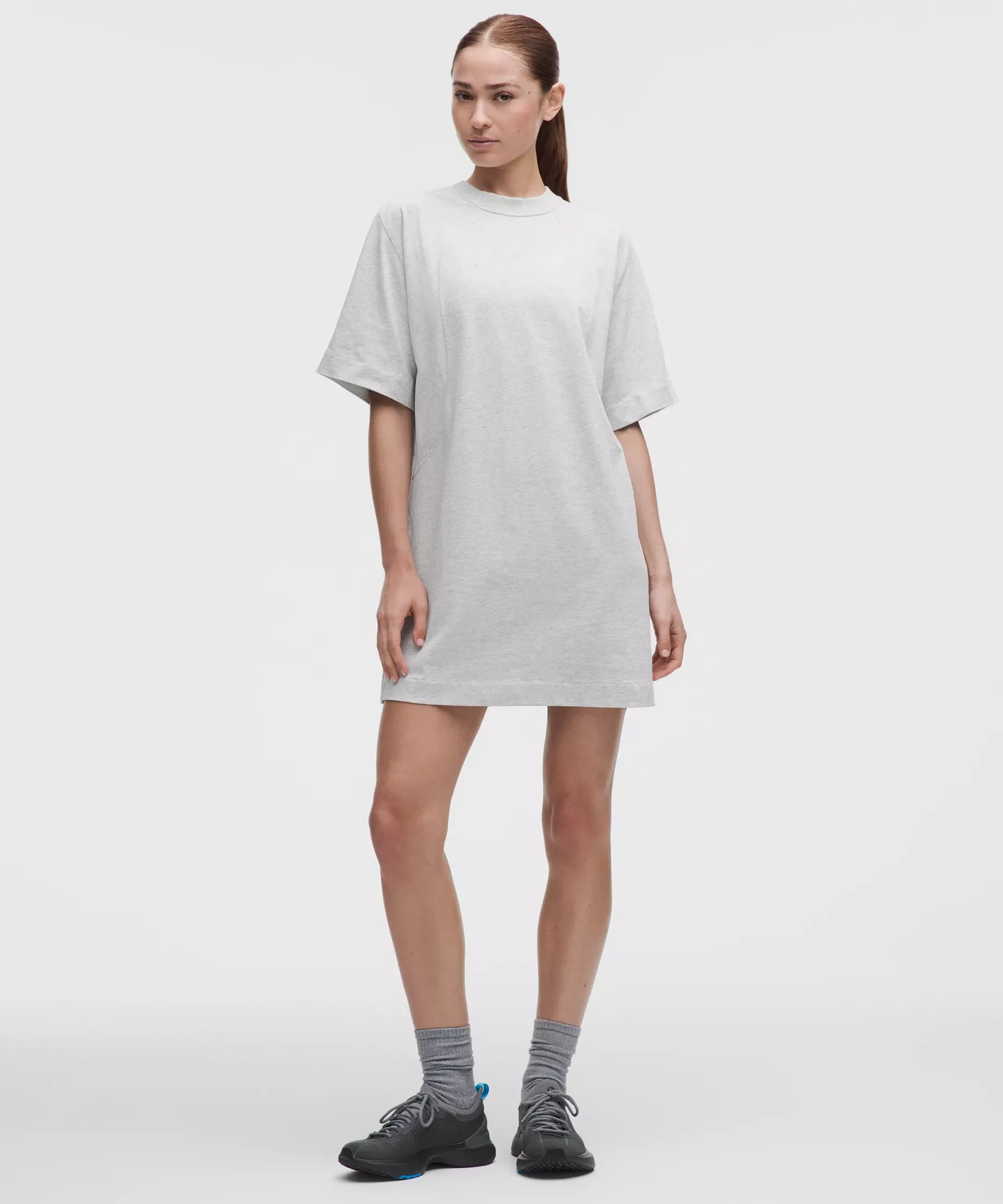 Scuba Cotton Jersey T-Shirt Dress - 1