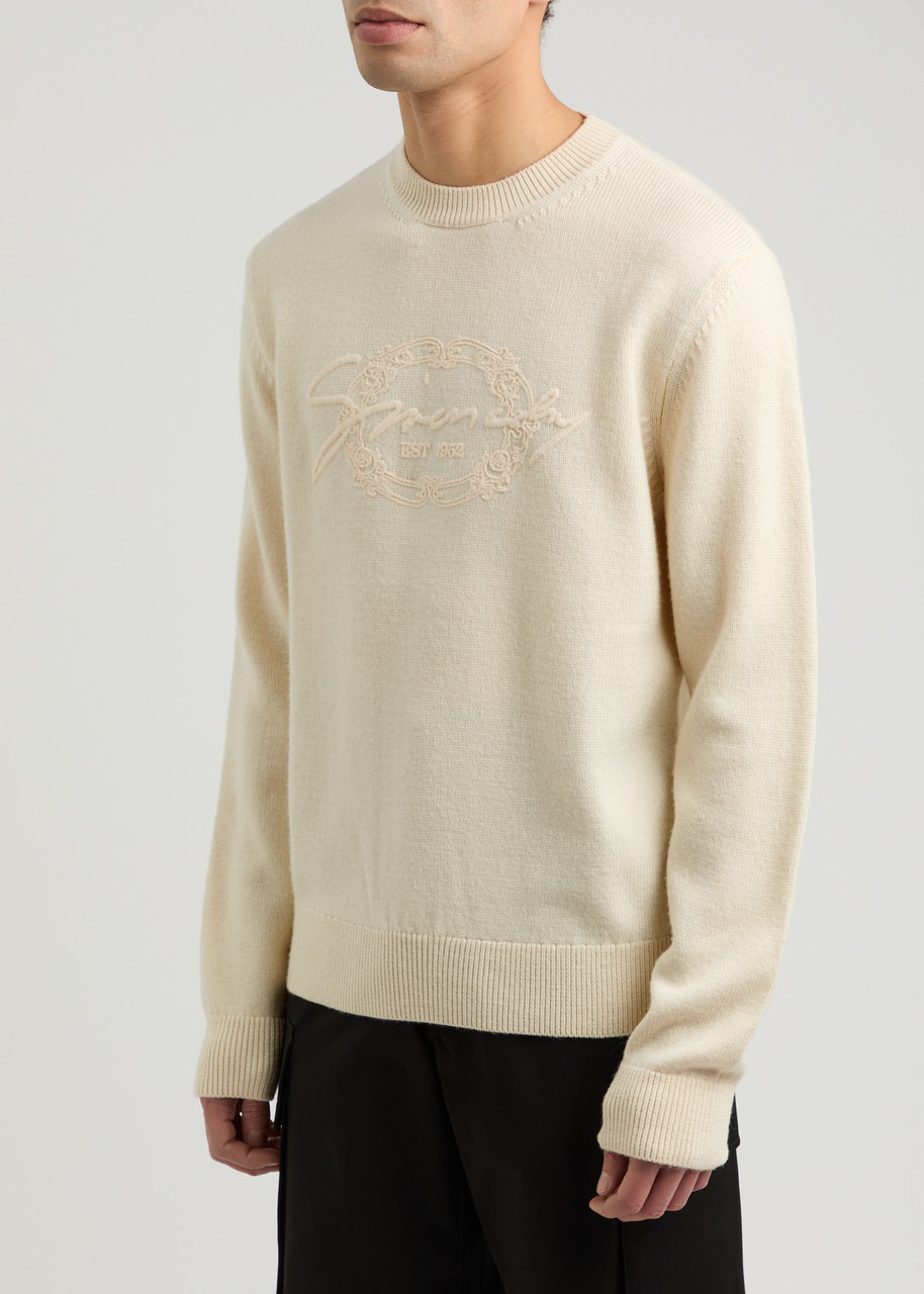 Givenchy Logo-embroidered Wool Jumper - 2