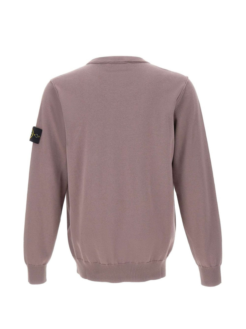 Stone Island logo crew-neck sweatshirt outlook