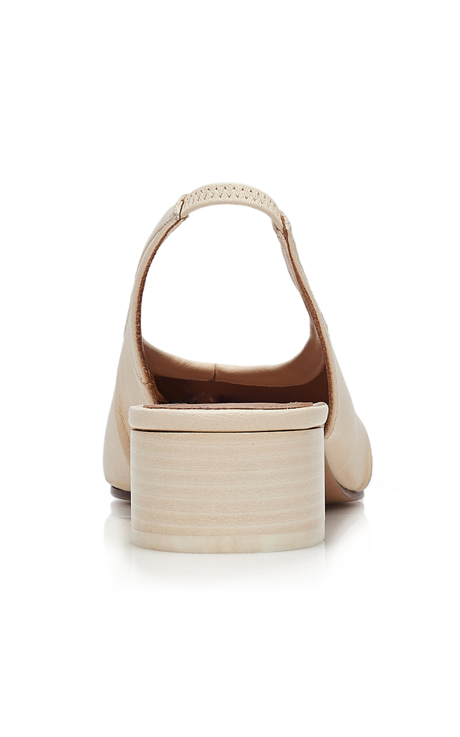 Tabi Leather Slingback Ballet Pumps ivory - 4