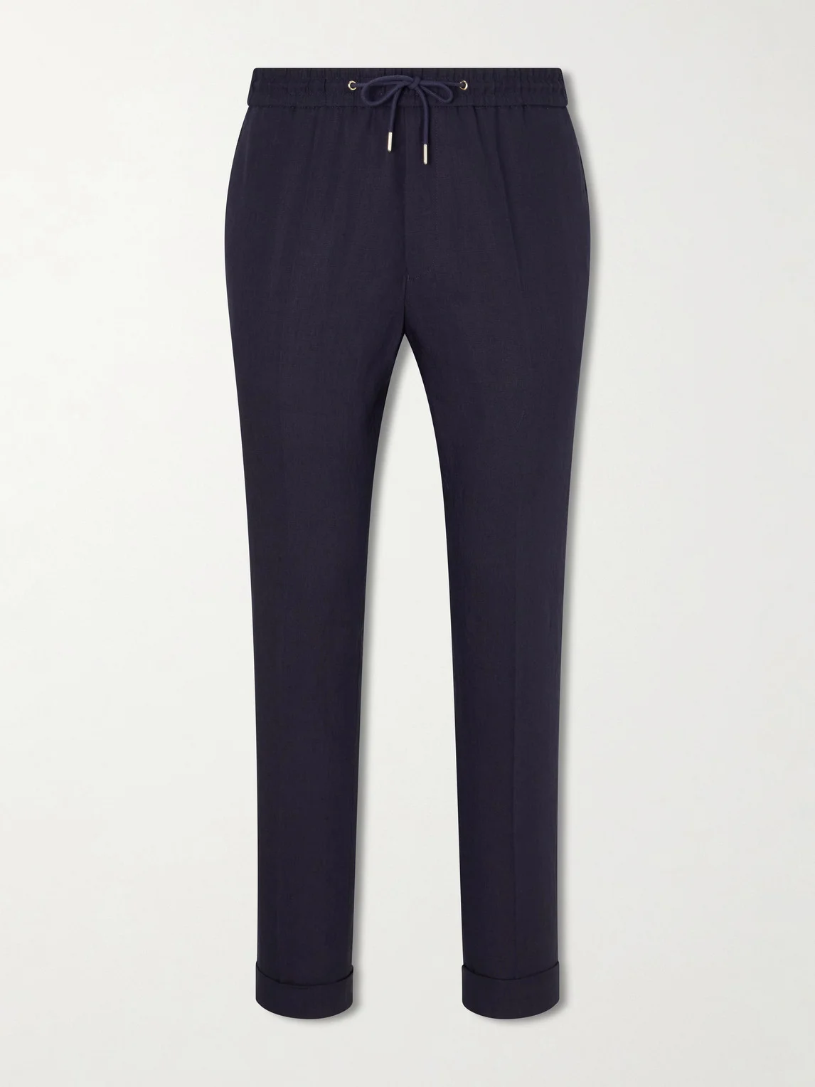 Straight-Leg Linen Trousers - 1