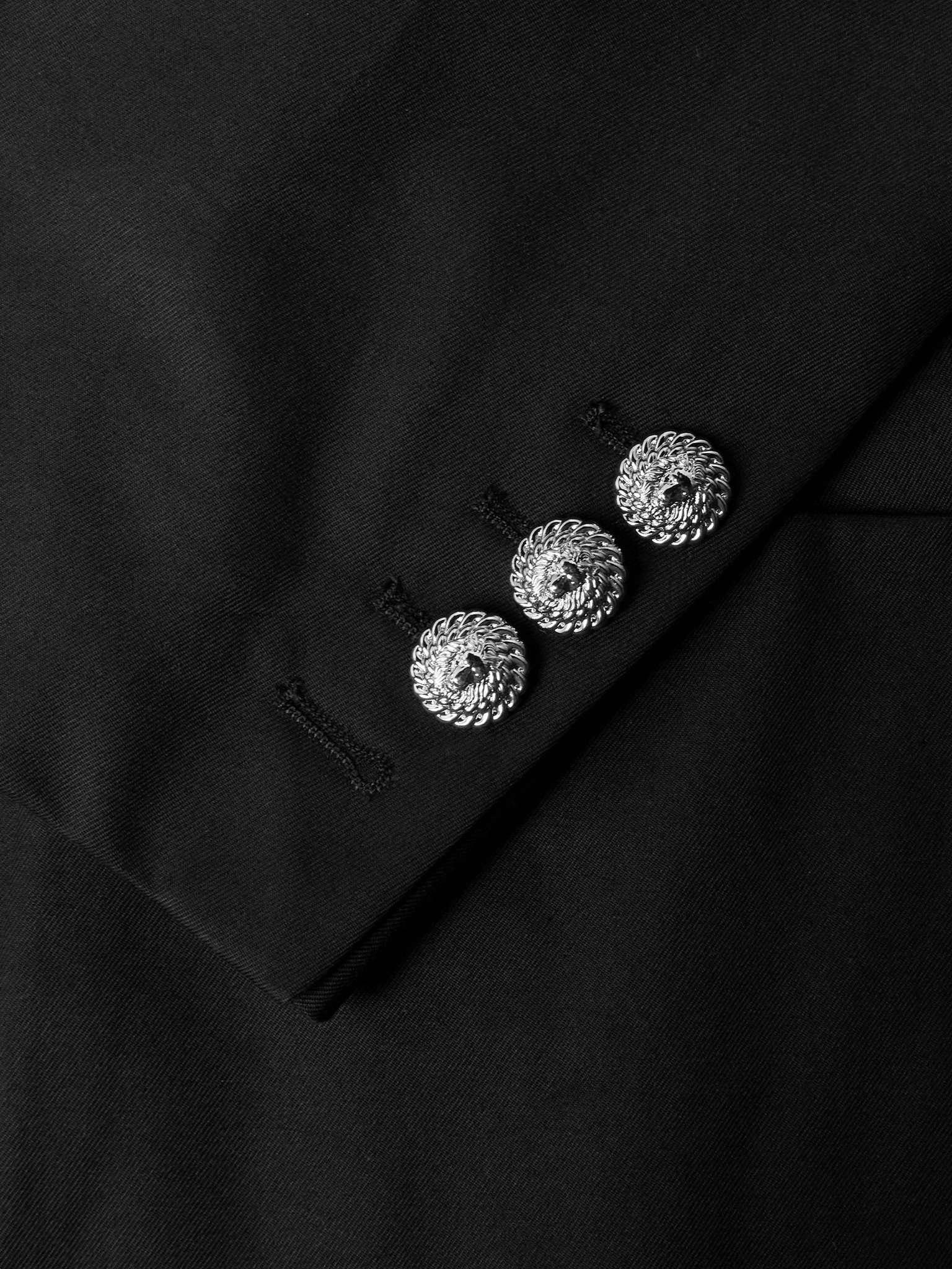 Double-Breasted Cotton-Twill Blazer - 4
