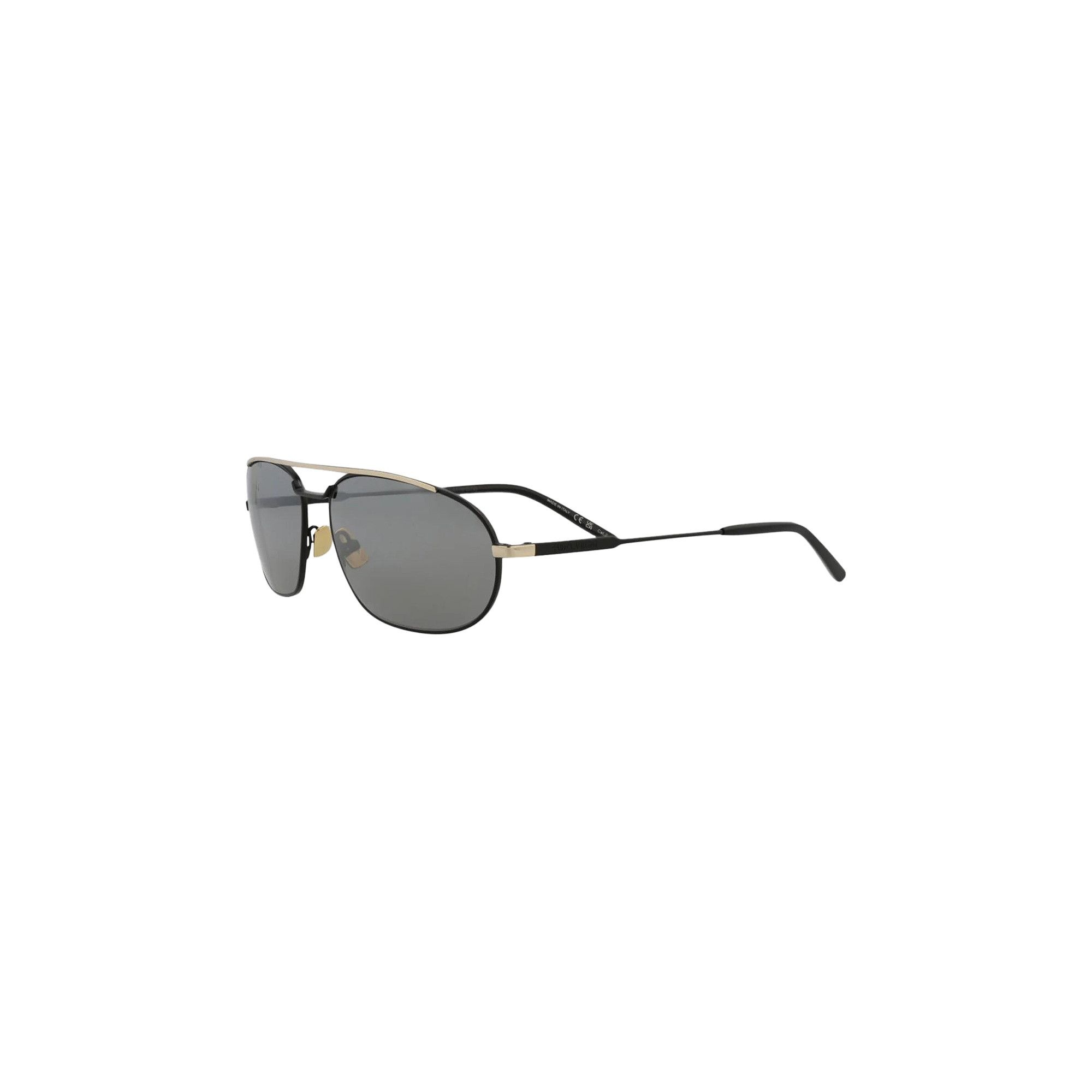 Saint Laurent Oval Sunglasses 'Black/Silver' - 3