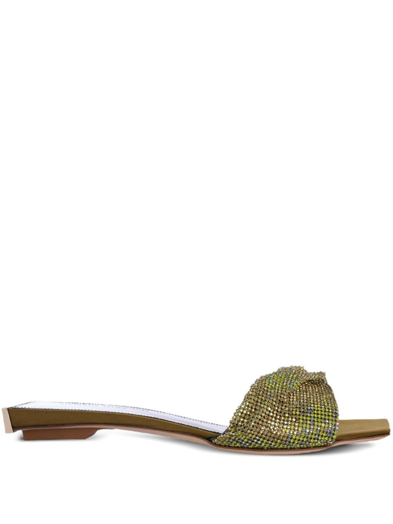 Golrarda embellished square-toe slides 1