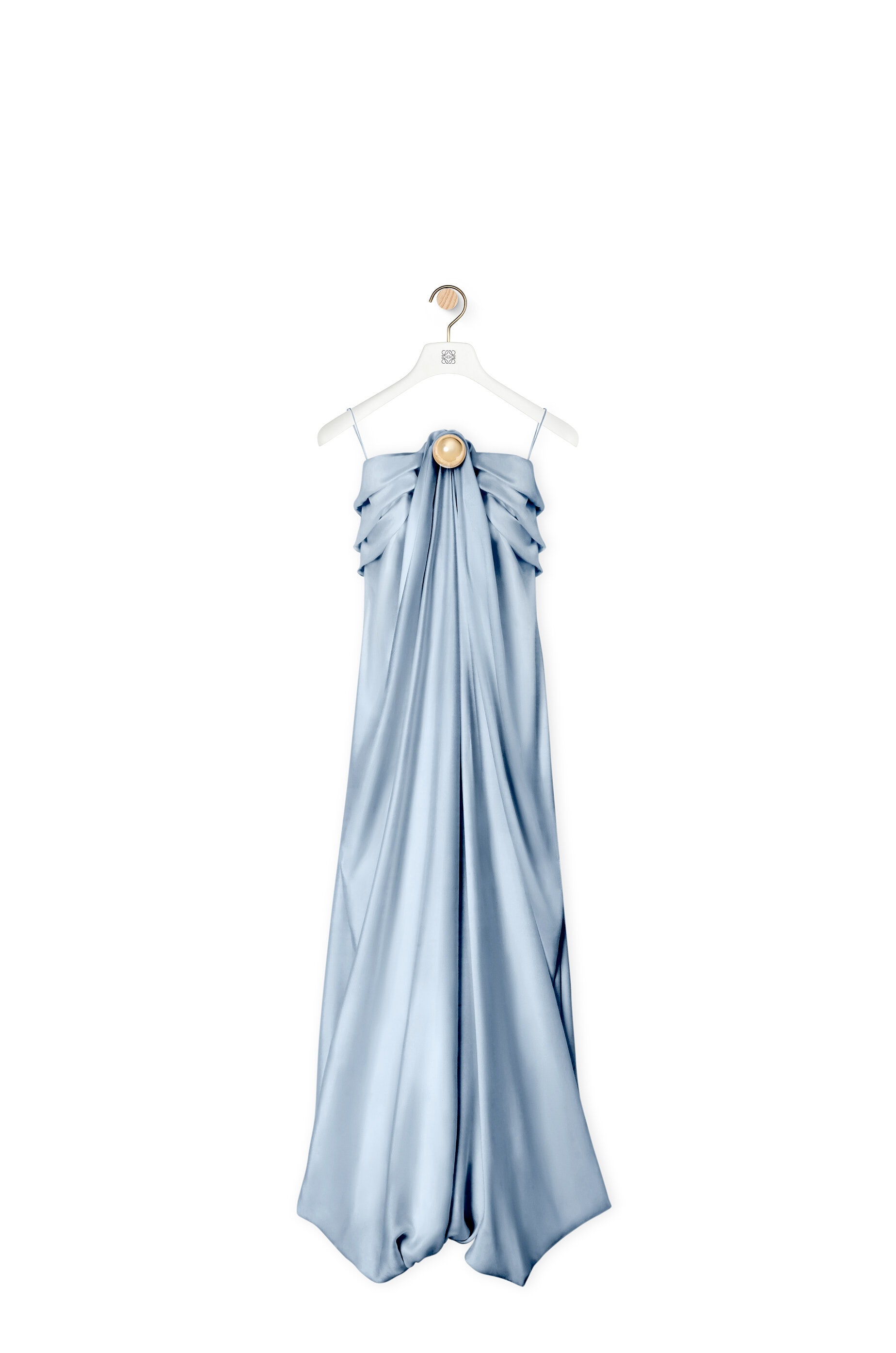 Draped dress in silk - 1