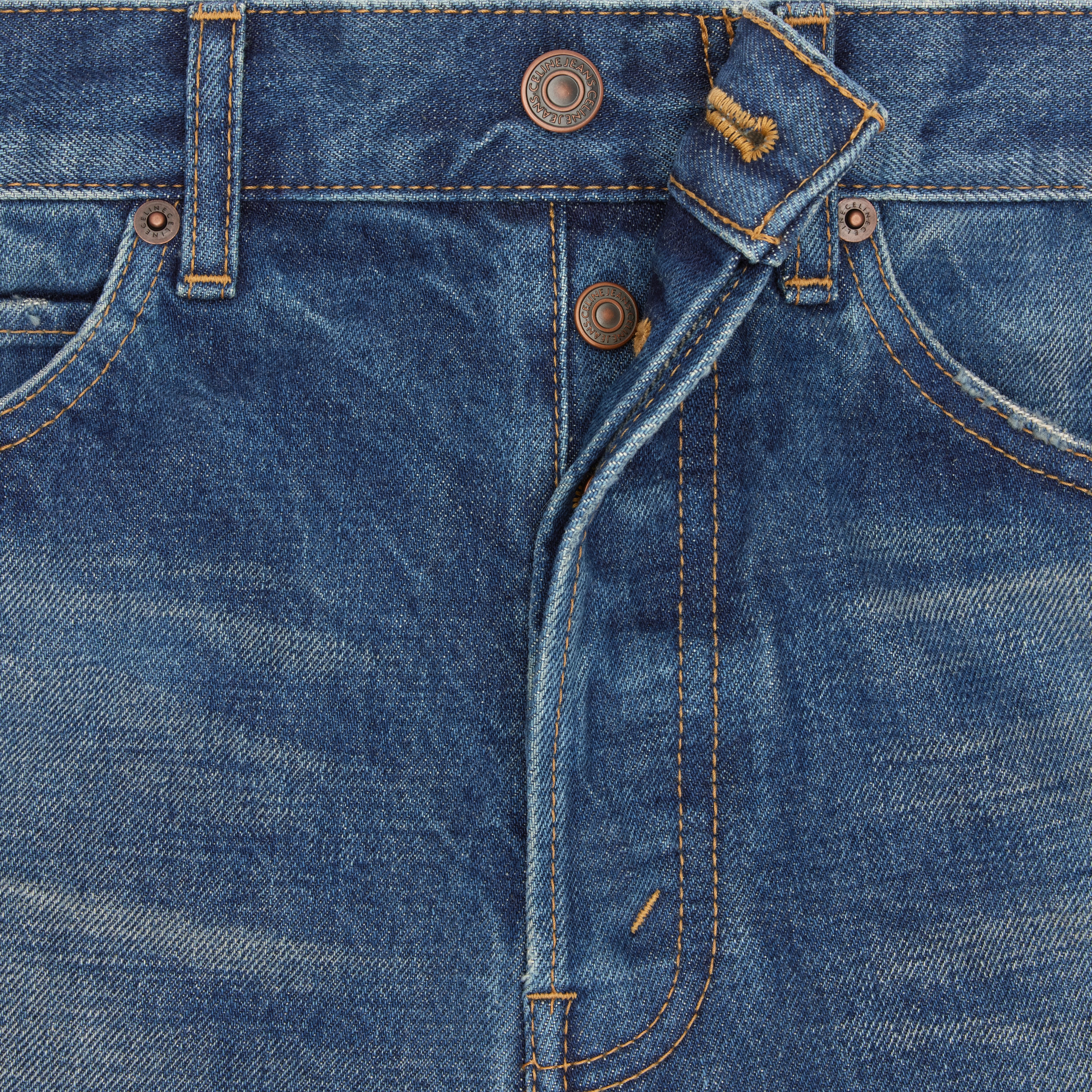 POLLY JEANS IN DARK UNION WASH DENIM - 4